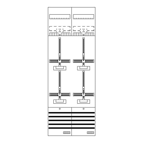 STRIEBEL & JOHN Zählerfeld 9RE 4Z vorverdrahtet DF29G4